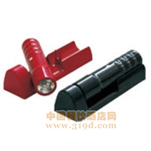 應(yīng)急手電筒(壁掛式、紅色/黑色、兩節(jié)一號(hào)電池、210*65*50mm)
